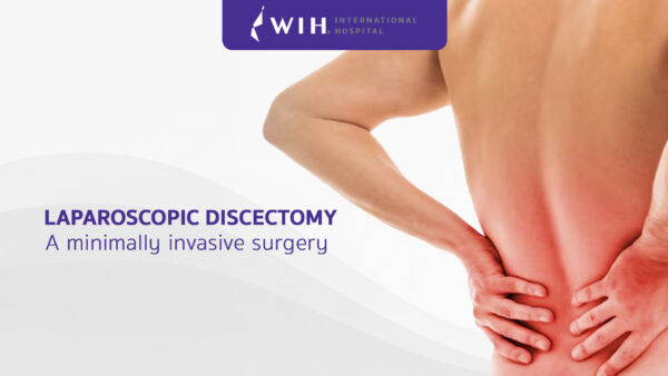 Laparoscopic discectomy